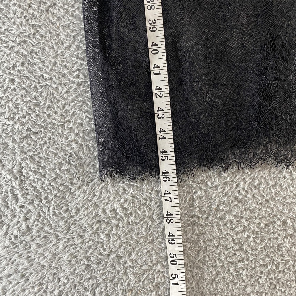 Abercrombie & Fitch Lace Slip Dress Womens‎ M Black Midi Whimsigoth Y2K - Picture 6 of 13